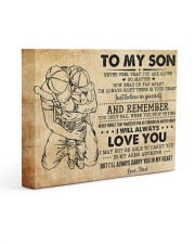 Never Feel That U Are Alone Dad To Son 14x11 Gallery Wrapped Canvas Prints front