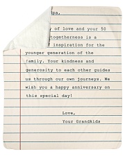 Your Story Of Love Notebook Grandkids To Grandpa Sherpa Fleece Blanket tile