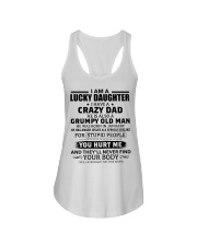 I Have Crazy Dad Grumpy Old Man Dad 1 To Daughter Ladies Flowy Tank tile