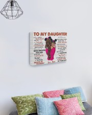When Life's Troubles Try To ScareU Mom To Daughter 14x11 Gallery Wrapped Canvas Prints aos-canvas-pgw-14x11-lifestyle-front-02