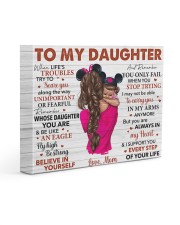 When Life's Troubles Try To ScareU Mom To Daughter 14x11 Gallery Wrapped Canvas Prints front