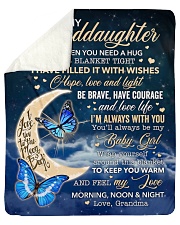 When U Need A Hug Hold Blanket GM To Granddaughter Sherpa Fleece Blanket tile