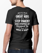 Behind A Lot Of Great Kids Is A Step Parent Classic T-Shirt lifestyle-mens-crewneck-back-5