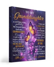 Butterfly-Im Proud Of You Grandma-To-Granddaughter 16x20 Gallery Wrapped Canvas Prints front