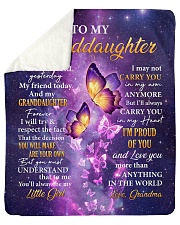 Butterfly-Im Proud Of You Grandma-To-Granddaughter Sherpa Fleece Blanket - 50" x 60" thumbnail