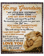 Little GS Yesterday Friend Today To Grandson Fleece Blanket - 50" x 60" front