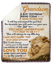 Little GS Yesterday Friend Today To Grandson Sherpa Fleece Blanket tile
