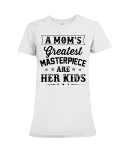 A Mom's Greatest Masterpiece Are Her Kids Premium Fit Ladies Tee tile