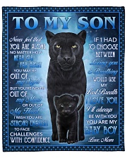 Never Feel That U Are Alone Panther Mom To Son Fleece Blanket - 50" x 60" front