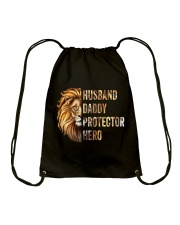 Husband Lion Daddy Protector Hero Drawstring Bag thumbnail