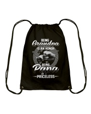 Being Grandpa Is An Honor Being Papa Is Priceless Drawstring Bag thumbnail