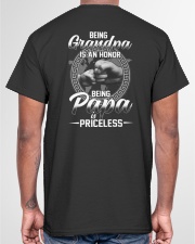 Being Grandpa Is An Honor Being Papa Is Priceless Classic T-Shirt garment-tshirt-unisex-back-04