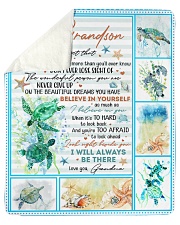 Never Forget That I Love U-Turtle- GM-To-Grandson Sherpa Fleece Blanket tile