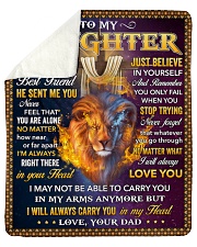 I Asked God For A Best Friend Lion Dad To Daughter Sherpa Fleece Blanket tile
