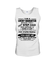 I am Lucky Daughter because I have crazy Step Dad Unisex Tank thumbnail