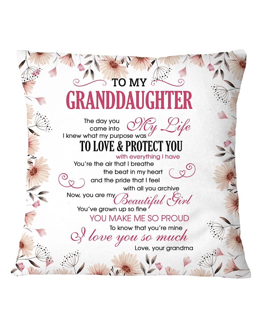 To My Granddaughter Square Pillowcase