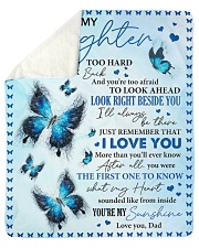 When It's Too Hard To Look Back Dad To Daughter Sherpa Fleece Blanket - 50" x 60" thumbnail