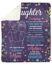 Daughter My Love ForU Is Forever And Will Follow U Sherpa Fleece Blanket tile