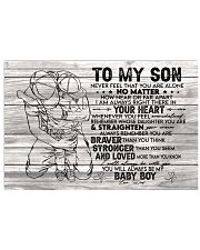 Never Feel That U Are Alone Dad To Son 17x11 Poster thumbnail