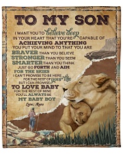 Want U To Believe Deep In Your Heart Mom To Son Fleece Blanket - 50" x 60" front