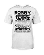 My Heart Only Beats For Wife Was Born In January Premium Fit Mens Tee thumbnail