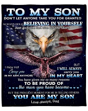 Don't Let Anyone Take U For Granted Dad To Son Fleece Blanket - 50" x 60" front