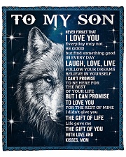 Never Forget That I Love U Wolf Mom To Son Fleece Blanket - 50" x 60" front