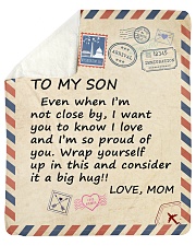 I Am So Proud Of You Mom To Son Sherpa Fleece Blanket tile