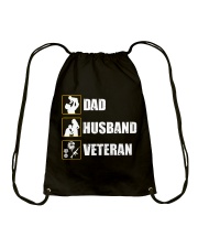 Dad Husband Veteran Drawstring Bag tile