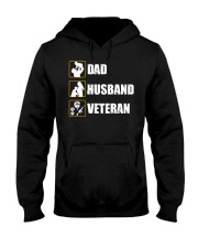 Dad Husband Veteran Hooded Sweatshirt tile