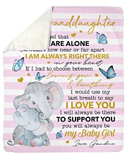 Never Feel U Are Alone Elephants GM To GD Sherpa Fleece Blanket tile