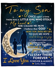 I Will Stay There Forever Half Moon Mom To Son Fleece Blanket - 50" x 60" front