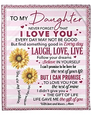 Never Forget I Love You Mom To Daughter Fleece Blanket - 50" x 60" front