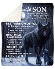 Lion - Today Is A Good Day - Mom-To-Son Sherpa Fleece Blanket tile