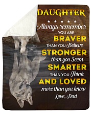 You Are Braver Stronger Smarter Dad To Daughter Sherpa Fleece Blanket tile