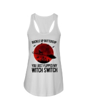 BUCKLE UP BUTTERCUP CHIHUAHUA Ladies Flowy Tank tile