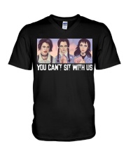 You can't sit with us V-Neck T-Shirt tile