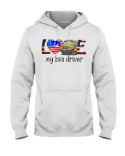 LOVE my bus driver Hooded Sweatshirt tile