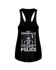 Dont hate police Ladies Flowy Tank tile