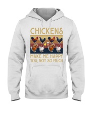 Chickens Make Me Happy You Not So Much Hooded Sweatshirt tile