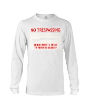 07 Gun Control No Trespassing Long Sleeve Tee tile