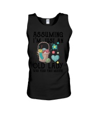 Assuming Old Lady Crochet Unisex Tank tile
