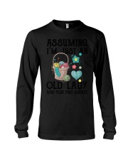 Assuming Old Lady Crochet Long Sleeve Tee tile