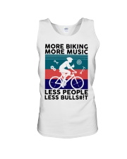 MORE BIKING MORE MUSIC Unisex Tank tile