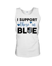 I SUPPORT THOSE IN BLUE Unisex Tank tile