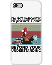 I'm not sarcastic Phone Case tile
