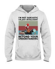 I'm not sarcastic Hooded Sweatshirt front