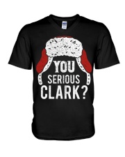 YOU SERIOUS CLARK V-Neck T-Shirt tile