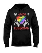 The Gaybone is lesbone Hooded Sweatshirt front