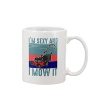 I'M SEXY AND I MOW IT Mug tile